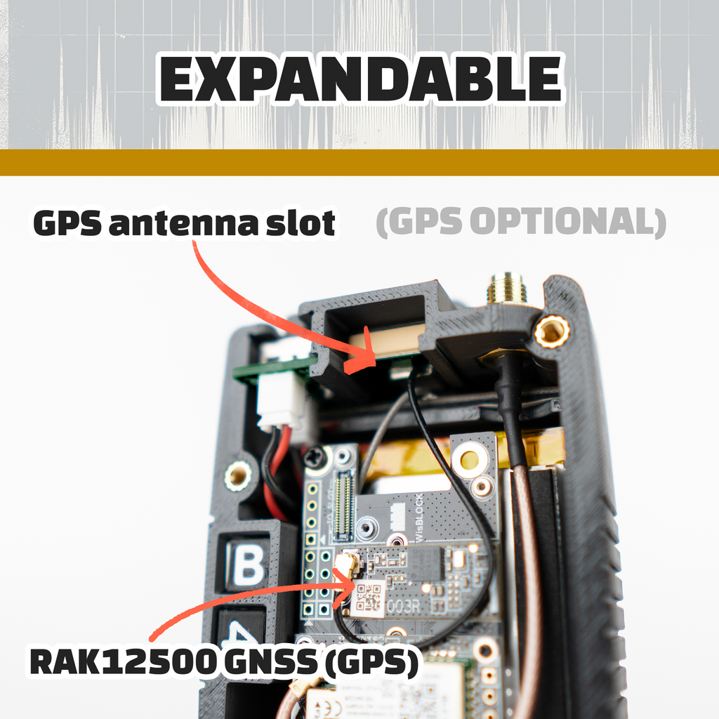 Atlavox M1 Meshtastic™ Radio w/Gizont Antenna